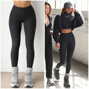 JOAH BROWN THE BODY LEGGINGS IN BLACK SIZE S/M